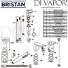 Bristan Alp 4 Hole Bath Shower Mixer Spares